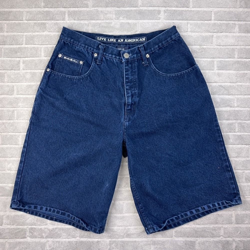 HOBO Denim Shorts Mens 33 (Fits 28)Blue‎ Baggy Skater 90s Vintage Jorts American